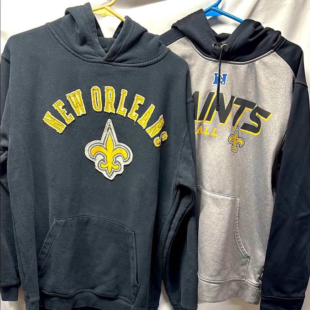 ⛳️NFL New Orleans Saints Black and Gray Hoodies + tshirts